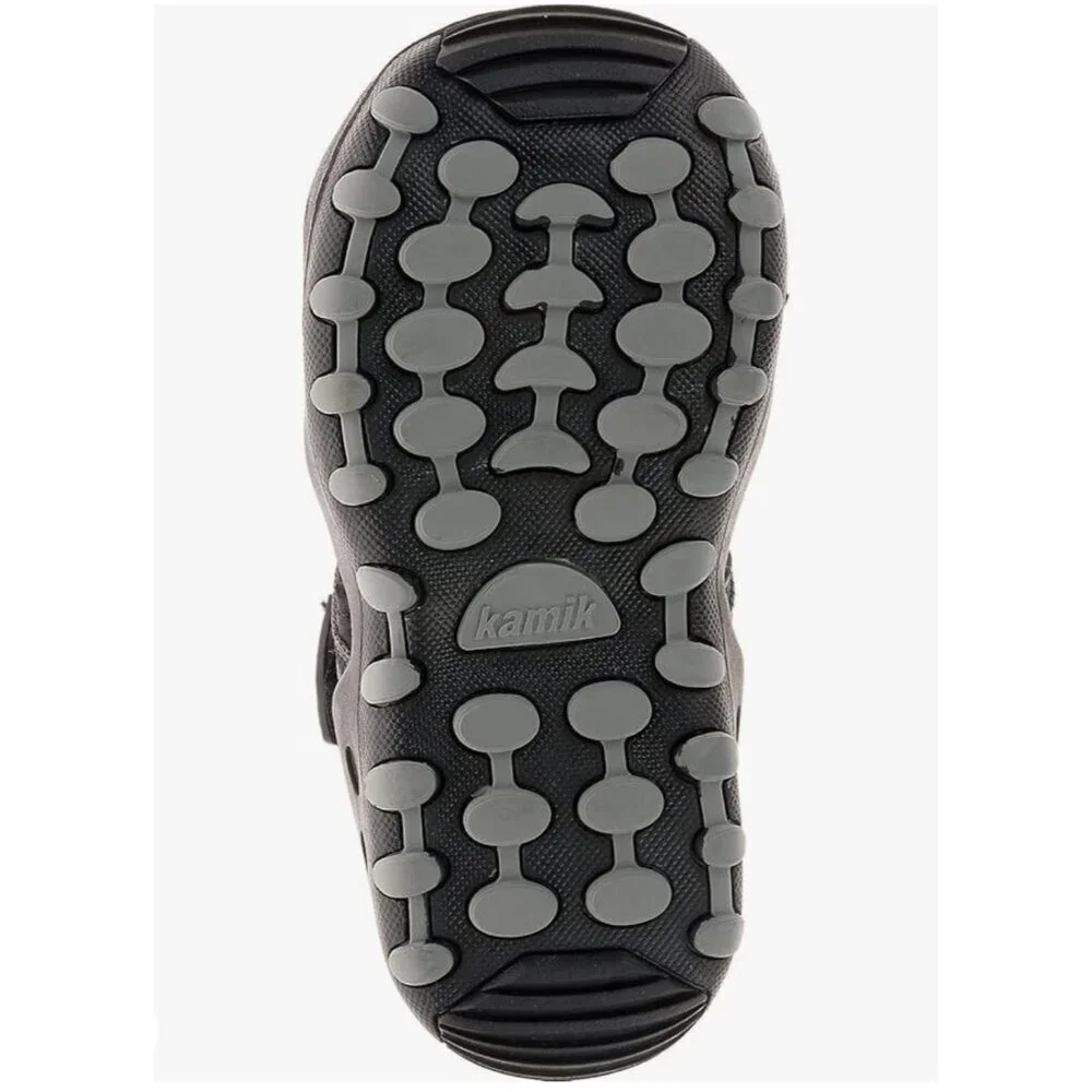 NWT Kamik Kids Crab Water Sandals Size 2‎ Black adjustable 2 way FIT